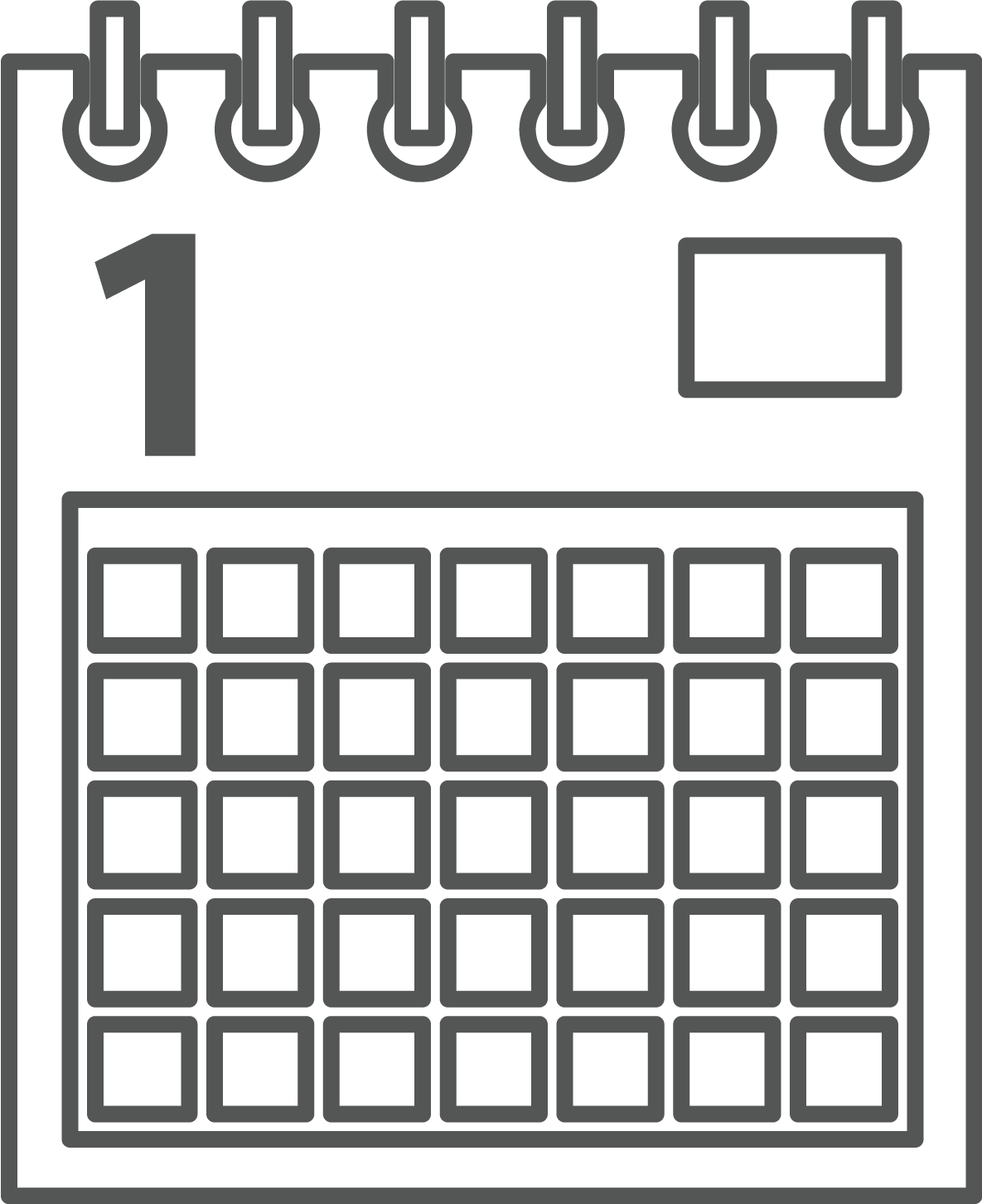 カレンダーのイラスト